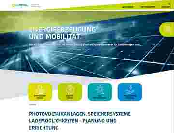 Beispiel einer modernen Unternehmenswebsite